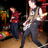 onstage with Robby Krieger of the Doors