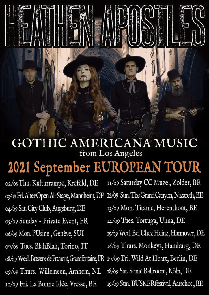 Heathen Apostles' Gothic Outlaw Country Tour